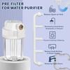 5 Zoll Transparente Filterflasche Wasserreiniger Vorfiltergehäuse Primärfilterbehälter