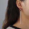  Snake Chain Long Tassel Drop Earrings Stainless Steel Fashion Unique Design Earrings for Women Girl Kpop Wedding Jewelry