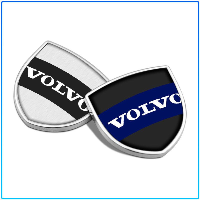 Car Metal Sticker Custom Shield Car Rear Trunk Shield Emblem Badge Sticker For Volvo XC60 XC90 S60 S80 S40 V40 V60 V70 V50 XC70
