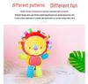 Happy Monkey Baby Plush Rattle - Soft Soothing Toy for Newborns