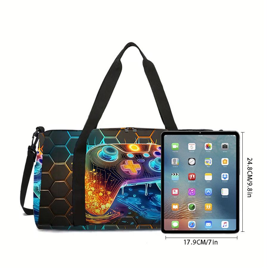 Console di Gioco Astronauta Cartone Animato 2D Zaino Scolastico da Viaggio Grande Capacità Borsa da Viaggio con Cerniera Miglior Regalo per Ragazzi Ragazze Stile alla Moda