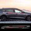 Car Side Door Stripes Stickers ForFocus Edge Racing Checkered Flag Vinyl Wrap Decals Auto Body Skirt Decor Accessories