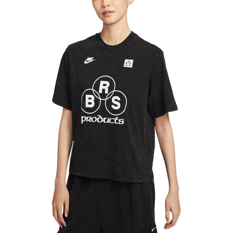 

Nike Sportswear Fashion Versatile Sports Casual Short Sleeve T-Shirt Women Tops Black IF0623010 XL