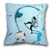 Creative Spaceman Astronaut Pillowcase Blue Green Cushion Cover Sofa Office Seat    Ornament Home Decoration