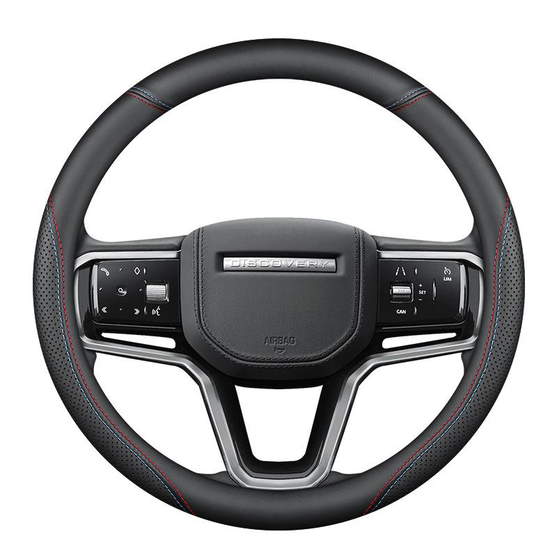 Leather Steering Wheel Cover for Range Rover Sport, Discovery, Freelander, Aurora