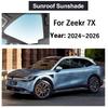Sunroof Sunshade For Zeekr 7X Accessories 2024 2025 2026 Electrostatic Adsorption Skylight Visors Sun Protection Accessories