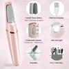 Electric Callus Removers for Feet, Haootadiy Electric Foot Callus Remover Pedicure Kits Rechargeable With12 In 1, Removes Dry Skin for Smoother Feet, 