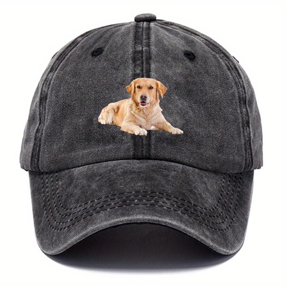 

Бейсболка с принтом Золотистого ретривера, повседневный хип-хоп тракерский стиль, идеальный подарок для любителей собак