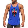 Summer Street Trend Cotton Loose Tank Top Skull Print Personalized Vests Fitness Bodybuilding Cotton Breathable Stringer Singlet