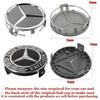 KOUG1 4pcs 75mm ABS Black Car Wheel Center Caps Rims Hub Caps For Mercedes Benz A B C E S CLA CLK ML GLK GLA GLB GLC CLASS Accessories