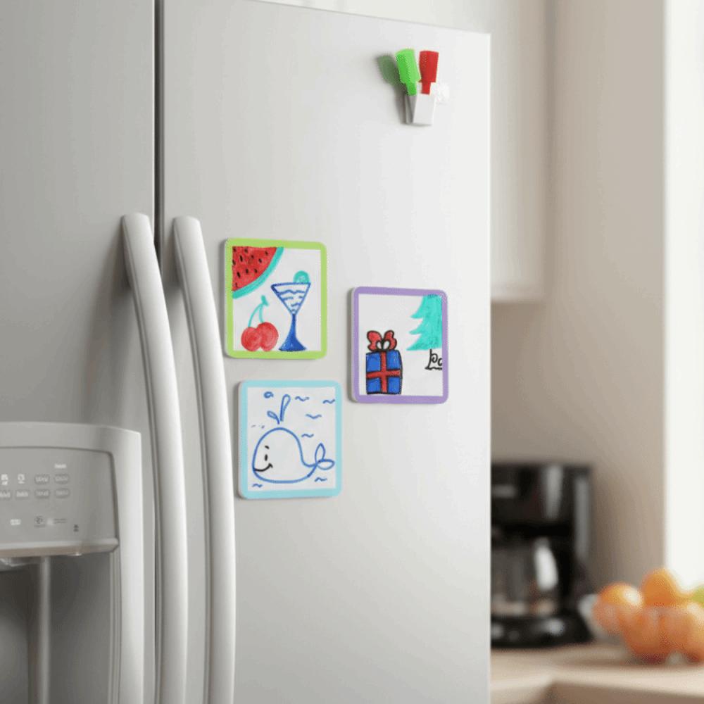 Writable Memo Boards Multifunctional Magnet Name Tags Whiteboard Label Stickers Office