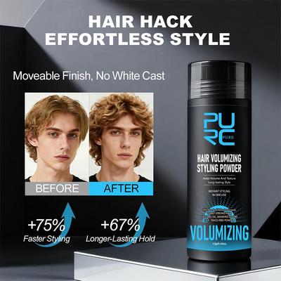 Polvere Styling Volumizzante per Capelli 3 in 1 per Uomini Donne Volume a Lunga Durata Controllo Sebo Nutriente Prodotto Styling Capelli Cura dei Capelli