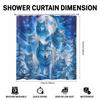 Ice and Snow Wolf Shower Curtain Set - Modern Design, 12 Hooks, Perfect for Fans of Snow Animals, Durable Bathroom Decor