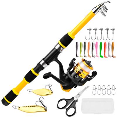 Anfänger Weitwurf Spinnfischen Meeresruten- und Rollen-Kombi-Set (1.5M/1.8M)