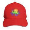 Rainbow Octopus Baseball Cap New In The Hat Unique Hats Party Hat Military Cap Unisex Unisex Caps Womens