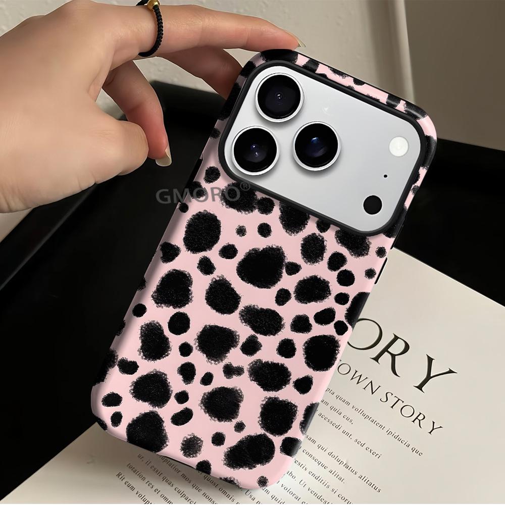 Hot-Selling Black Leopard Print Full-Coverage Case for Apple 17 Pro Max iPhone 16