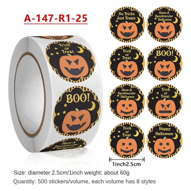 Ghost Sticker High Quality Spooky Pumpkin Carving Gift Wrap Stickers Unique Rich And Colorful Candy Halloween Stickers