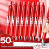 Student Special Red Gel Pen: Push-Type Correcting Pen for Homework & Signatures