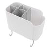 Multifunctional Cooking Utensil Holder Wall Mounted Organizer Box with Detachable Dividers Hooks for Kitchen Bathroom