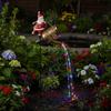 Christmas Santa Solar Kettle Lights Solar Watering Can Lights Solar Santa Claus Kettle Lights Kettle Ground Lamp Outdoor Decor