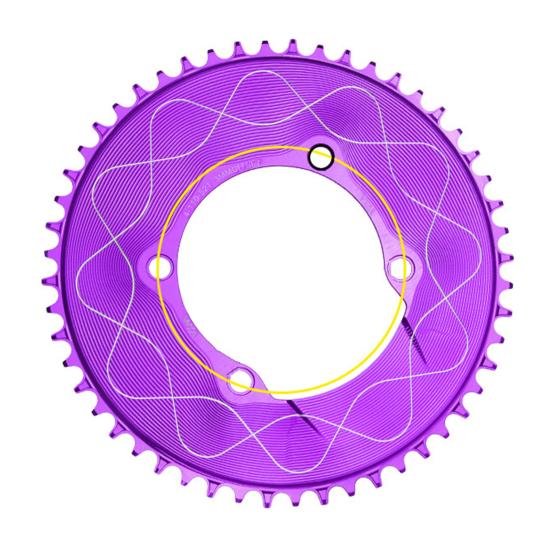 Motor Sprocket Heavy Duty Aluminum Alloy Chainring 40T To 58T Waterproof Rustproof Tooth Disc Replacement for Road Bike