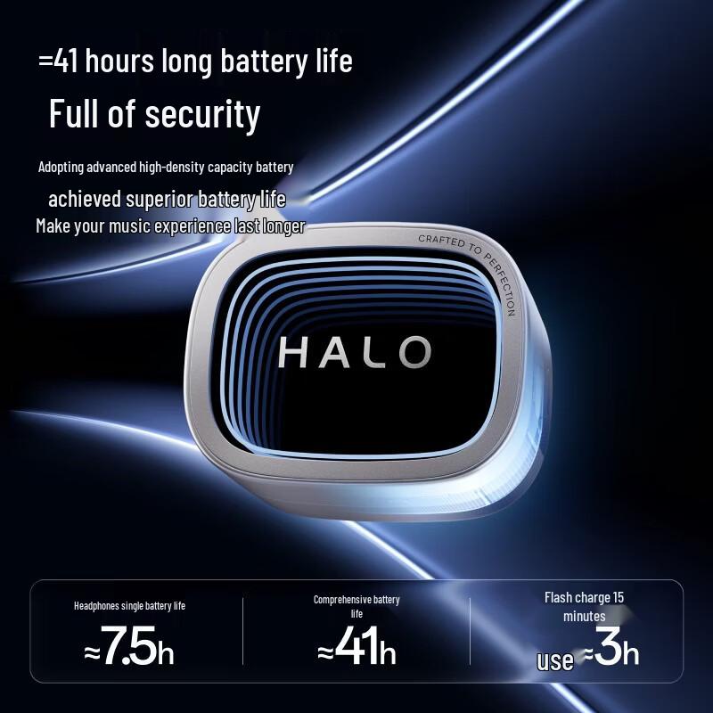 Edifier Halo Buds Semi-in-ear Bluetooth Earbuds with Cyber Abyss Lighting