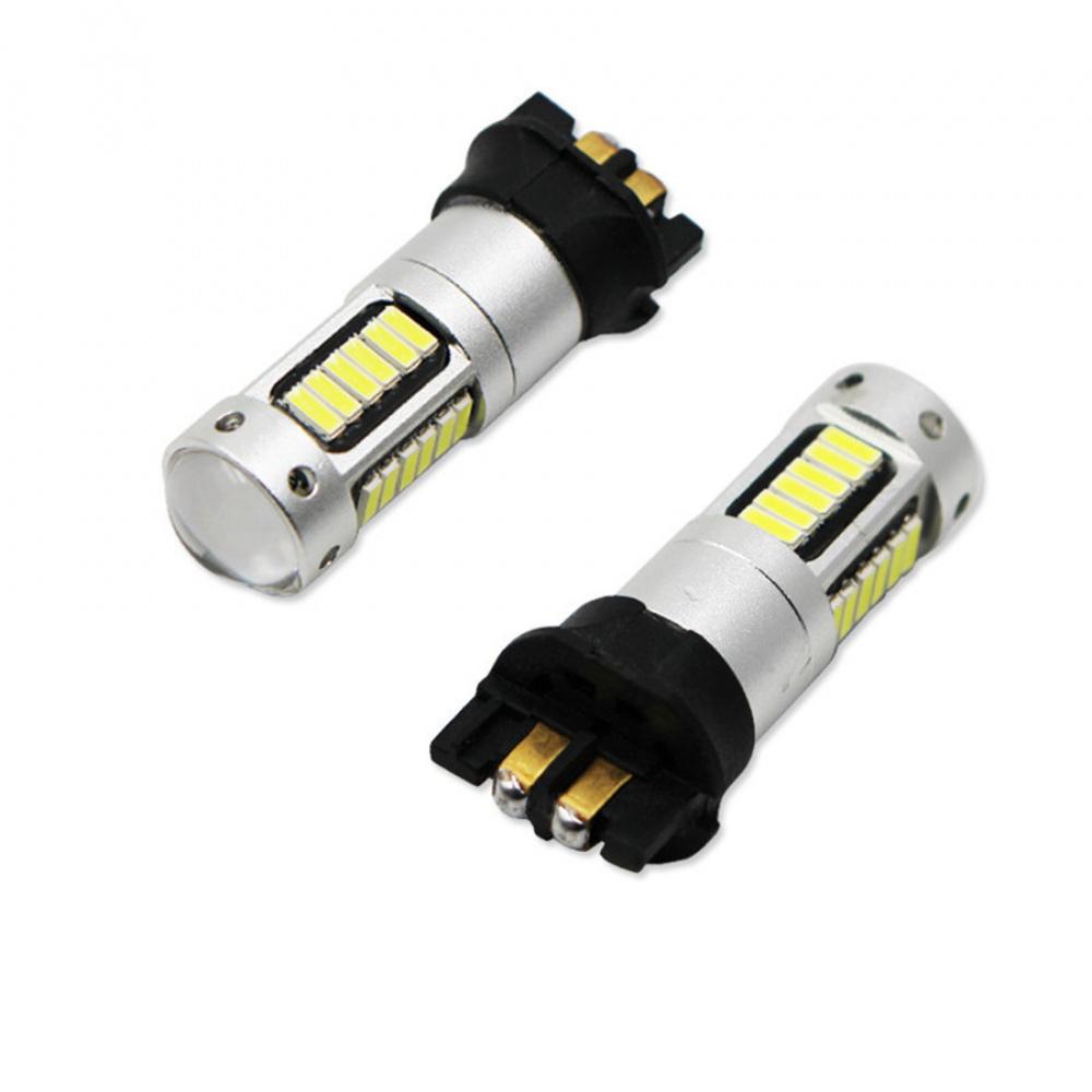 2Pcs White Pw24W Led Bulbs For Bmw F30 3 Series Drl Daytime Light