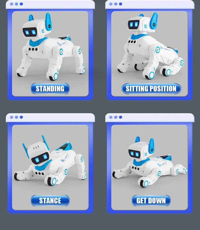 RC Robot Dog Electronic Stunt Pet with Light Sound Spray Interactive Touch Programmable Smart Mechanical Dog Kids Birthday Gift