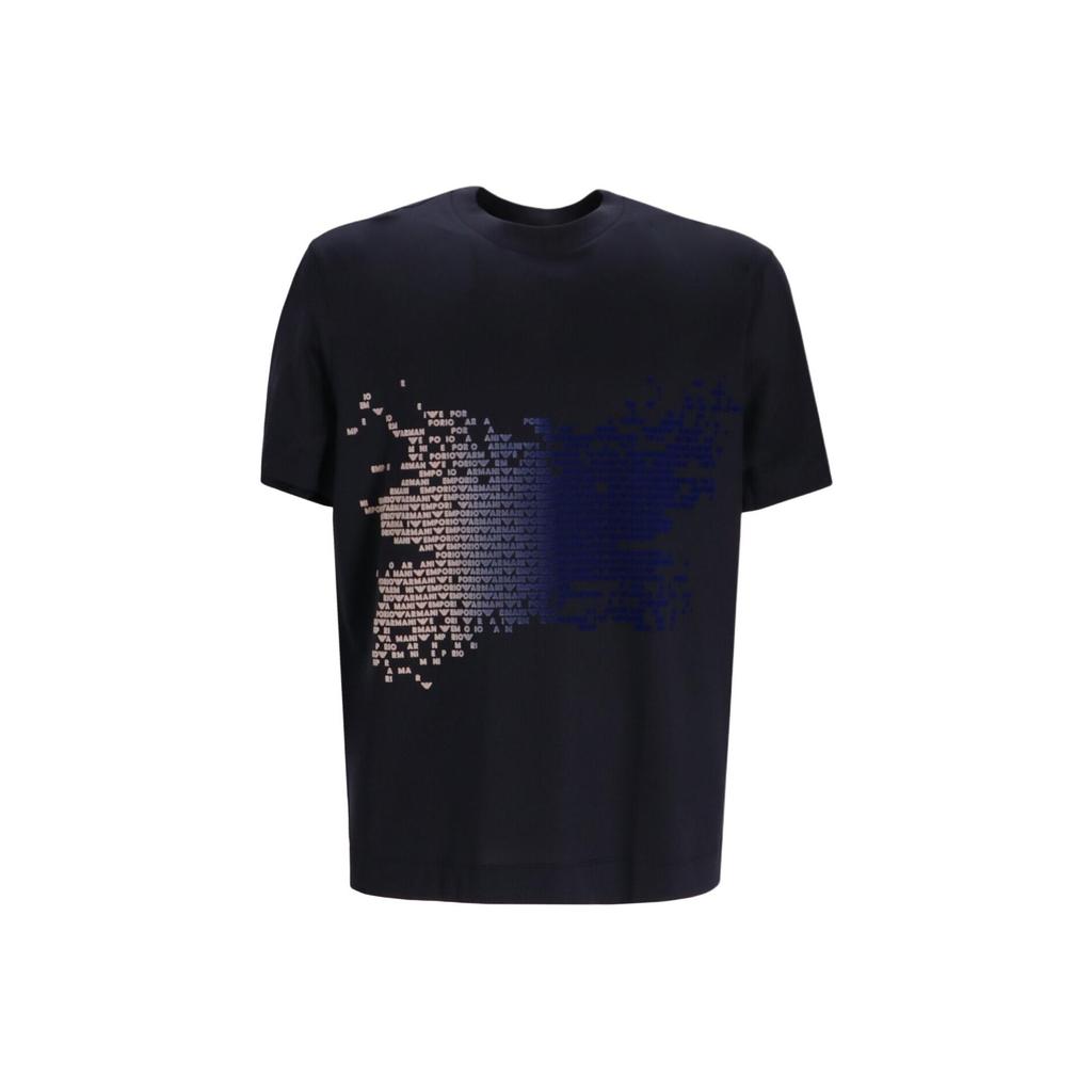 Emporio Armani Printed Gradient Pattern Short Sleeve T-Shirt Men Tops EM002946-AF10761-UB118
