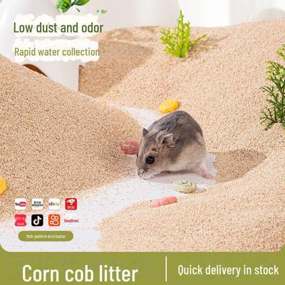 Hamster Maiskolben Einstreu: Verbessertes Deodorierendes Kühlendes Sägemehl-Sand für den Sommer