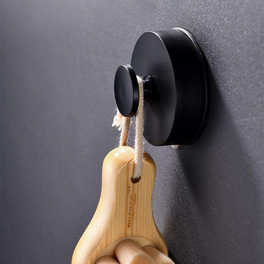 

Seamless Punch-free Wall Hanger Clothes Hook Bathroom Organizer Suction Cup Hooks чорний/білий