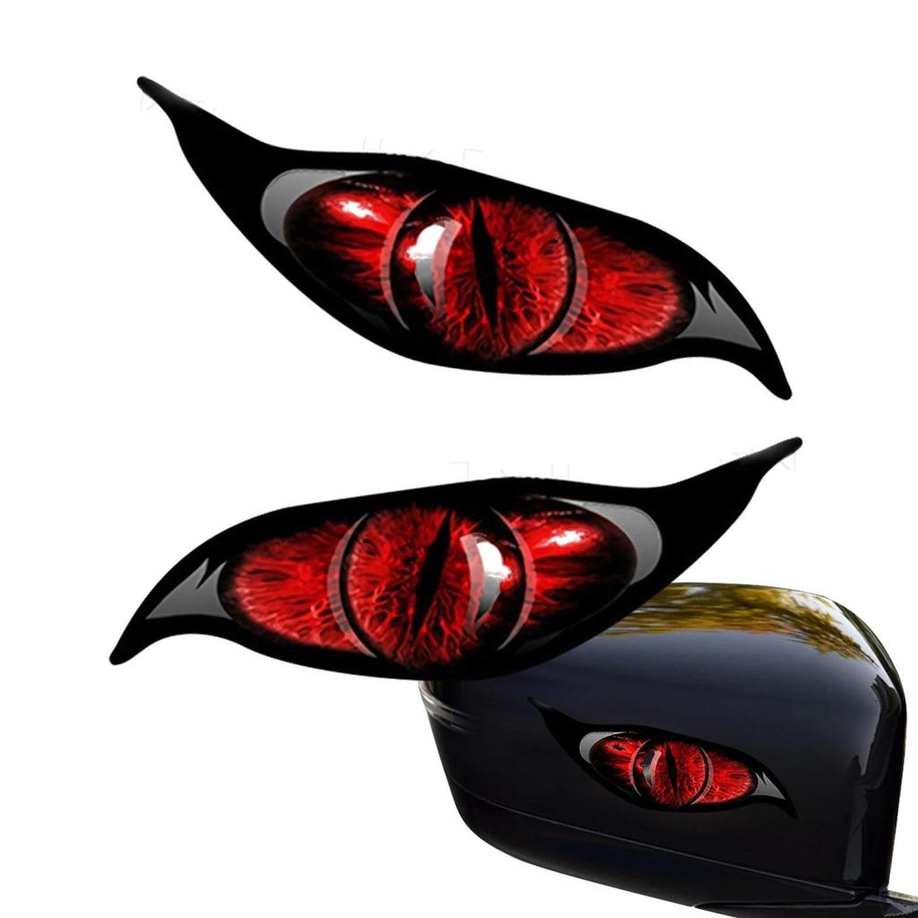 Car Eye Stickers - Eye Car Decal Mirror Sticker,2 Reflective Eye Stickers Scary Simulation