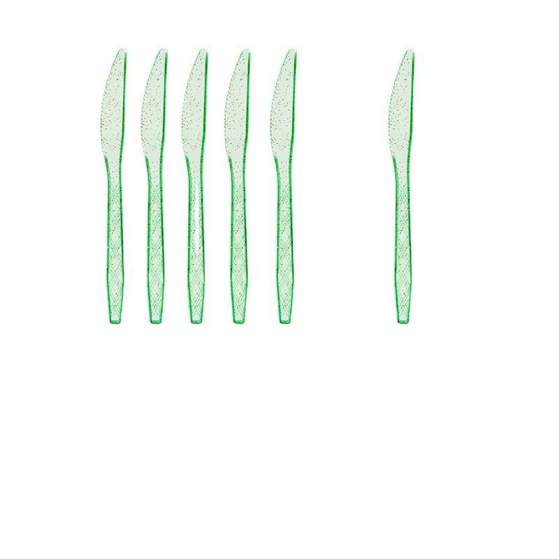 Spot Colorful Silver Bronzing 9-Inch Plate 7-Inch Plate Paper Towel Knife, Fork And Spoon Birthday Party Decoration Supplies Party Set