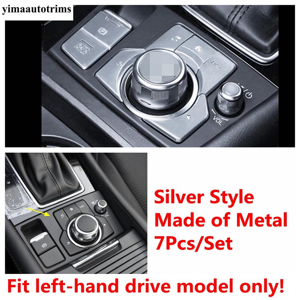 For Mazda CX-5 CX5 2017 -  Electrical Park Hand Brake Center Multimedia Knob Button Panel Cover Trim  Accessories Interior