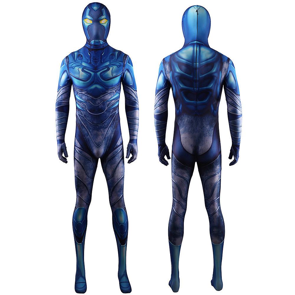 Beetle Cosplay Blue Jumpsuit Adult Child Costume Anime Party Halloween Outfit
