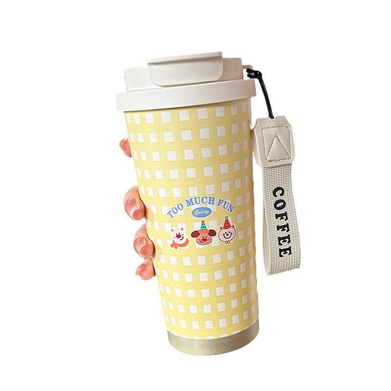 Cartoon Ecofriendly Puppy Stainless Steel Travel Mug For Office And Outdoors