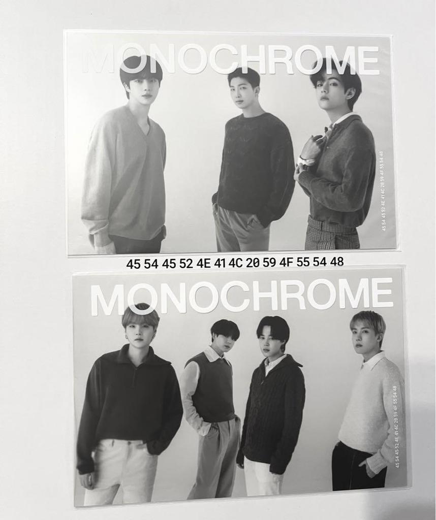 [USED] BTS MONOCHROME POP-UP Print Photo (2 Units)