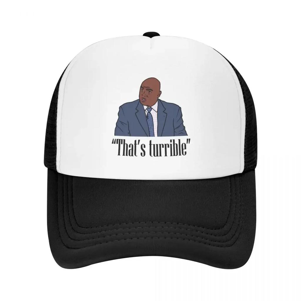 Charles Barkley That's Turrible Baseball Cap Sunscreen fishing caps man Luxury Hat Icon Men's Baseball Women's