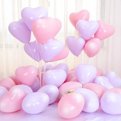 10 Zoll Macaron Doppelherz Latexballons Geburtstagsparty Hochzeit Aufblasbarer Dekorballon Kinderspielzeug Weihnachtsdekoration
