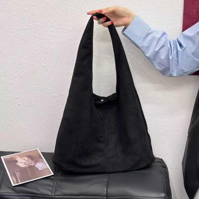 Simple solid color large-capacity tote bag women's new casual versatile commuter shoulder armpit bag