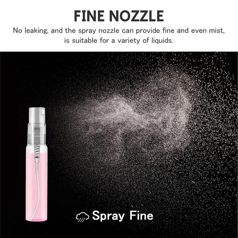 WON 100Pcs 5ML Spray Bottle Small Cosmetic Packing Atomizer Perfume Bottles Atomizing Spray Liquid Container For Travel