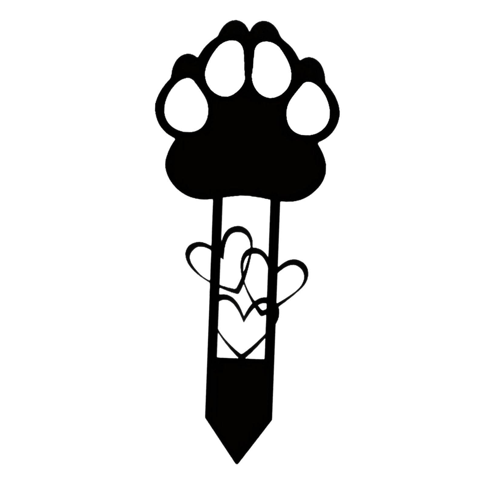 

Dog Pet Memorial Grave Marker Waterproof Weatherproof Pet Tombstone for Dog Remembrance Outdoor Garden Bereavement Plaque чёрный