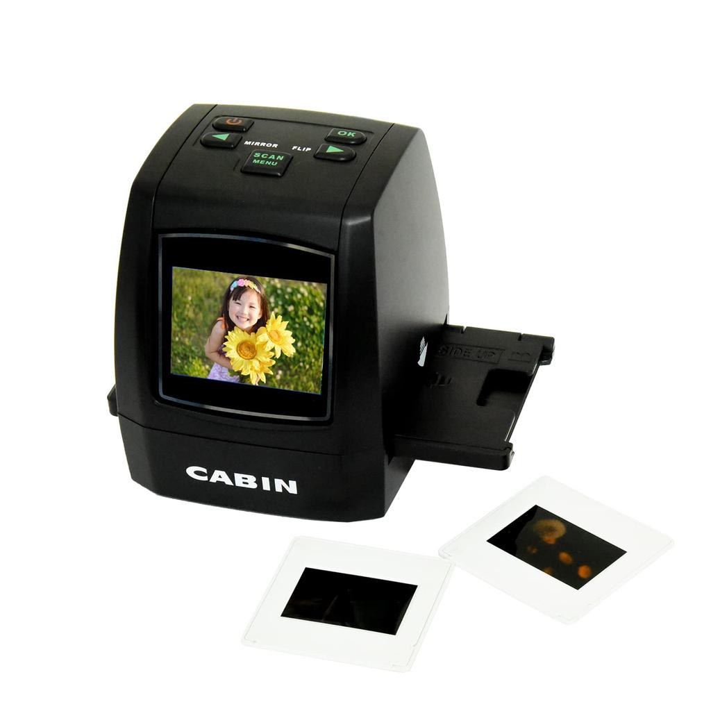 CABIN Compact Film Scanner Negative Digitization Compatible with 8 Film Approximately 14 Million Pixels Compatible with Negatives and Positives with