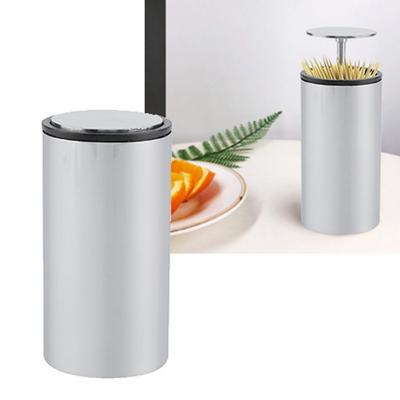 Automatic System Toothpick Holder Stainless Steel Toothpick Container Toothpick Box  Home Use