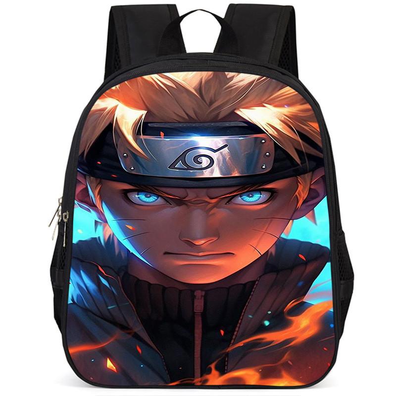 Naruto 15-inch Large Capacity Backpack Lightweight Oxford Cloth School Bag For Kids