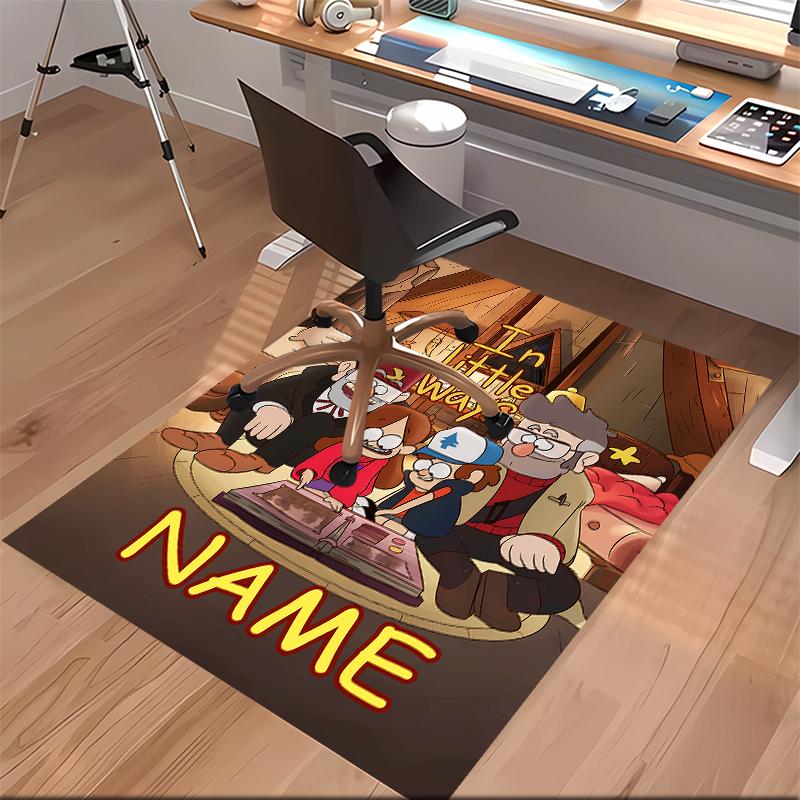 Custom personalization Gravity Falls Print Area Rug - Soft, Washable Non-Slip Indoor Mat,Living Room,Home&Office Decorative Rug