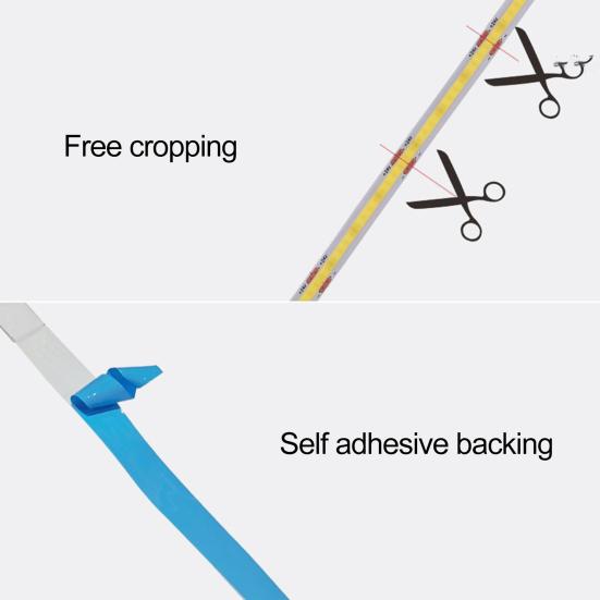 Waterproof LED Flexible Light Strip Ultra-Bright Flicker Free Energy-saving Widely Used Easy To Install Light Strip Decor