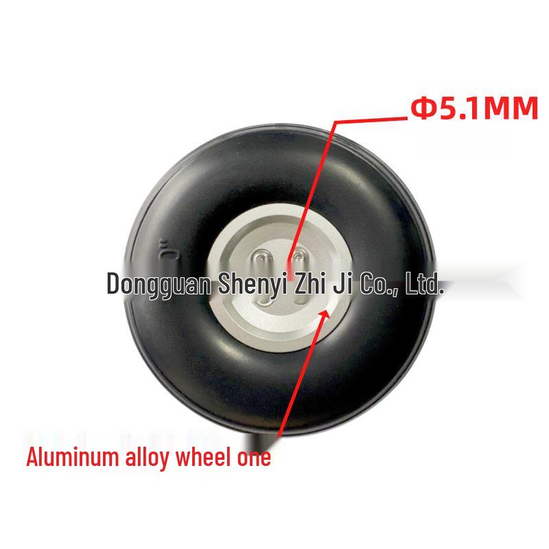 Fixed-Wing Model Aircraft Wheels: Aluminum Core PU with Carbon Fiber Gear