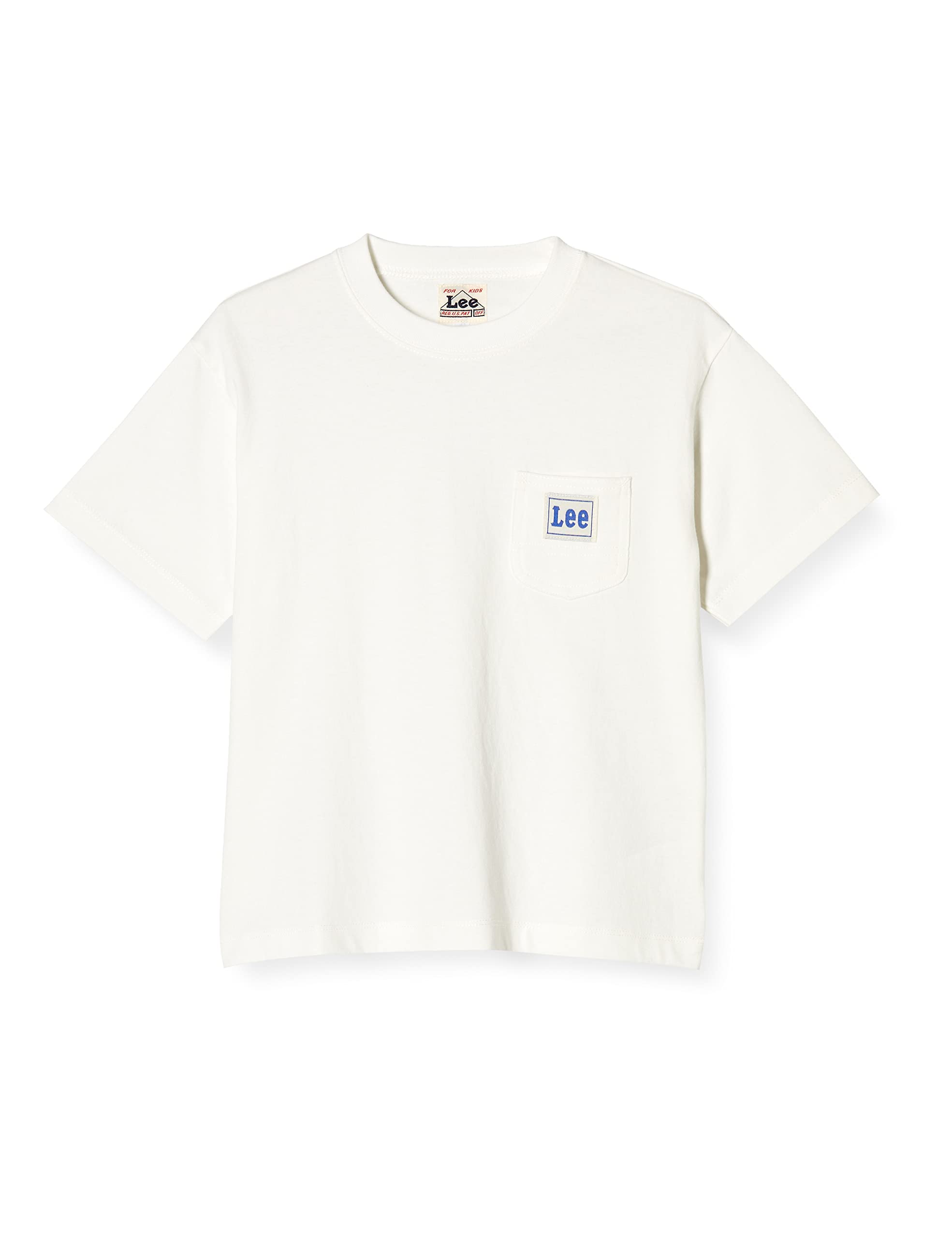 

Lee Official Collaboration Side Print Size 110 T-Shirt, Kids, LK5073-318, White, белый