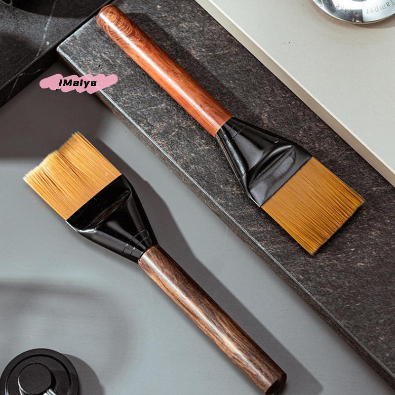 M-Coffee Brush Grinder Cleaning Tool Bar Counter Powder Home Coffee Brush Remove Coffee Residue Wooden Handle Espresso Brush